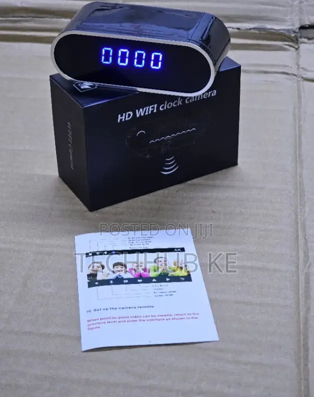 Hd Table Clock Camera Wifi Motion Detection Hidden Camera App Control