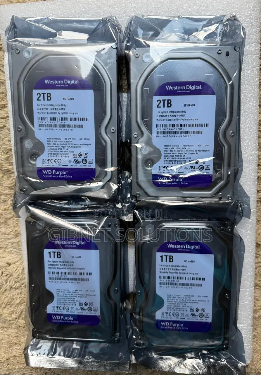 2TB WD Surveillance Hard Drive