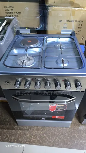 Quality BJS 60*60 3+1 Standing Cooker With Oven Fan and Food Warmer