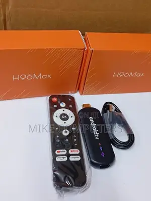 H96 Android TV Stick Black With Active Netflix