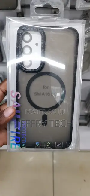 SGalaxy A16 5G Magnetic Shockproof Case With a Black Bumper Frame