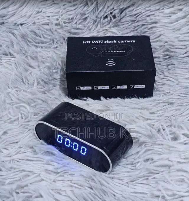 HD Hidden Clock Camera Wireless CCTV Camera With Remote Live Viewing