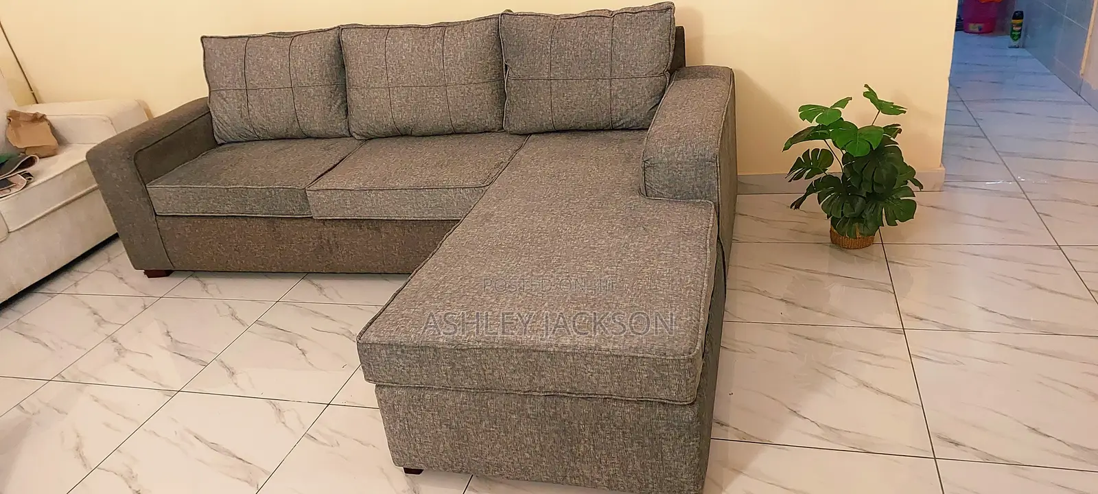 L Shape Sofa With High Density Cushions