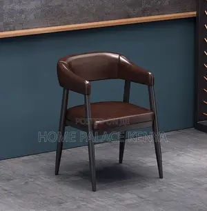 Leather Chair: Modern Open Barrel Leather Chair