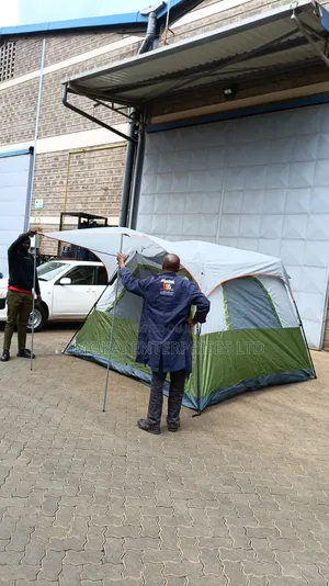 6-8 Persons Camping Tent With Canopy