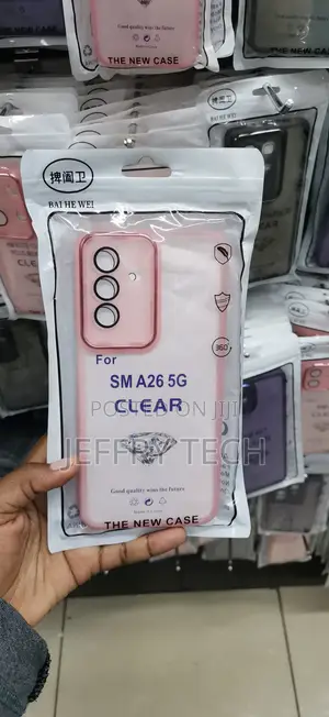 Samsung Galaxy A26 5G Clear Pink Electroplated Phone Case
