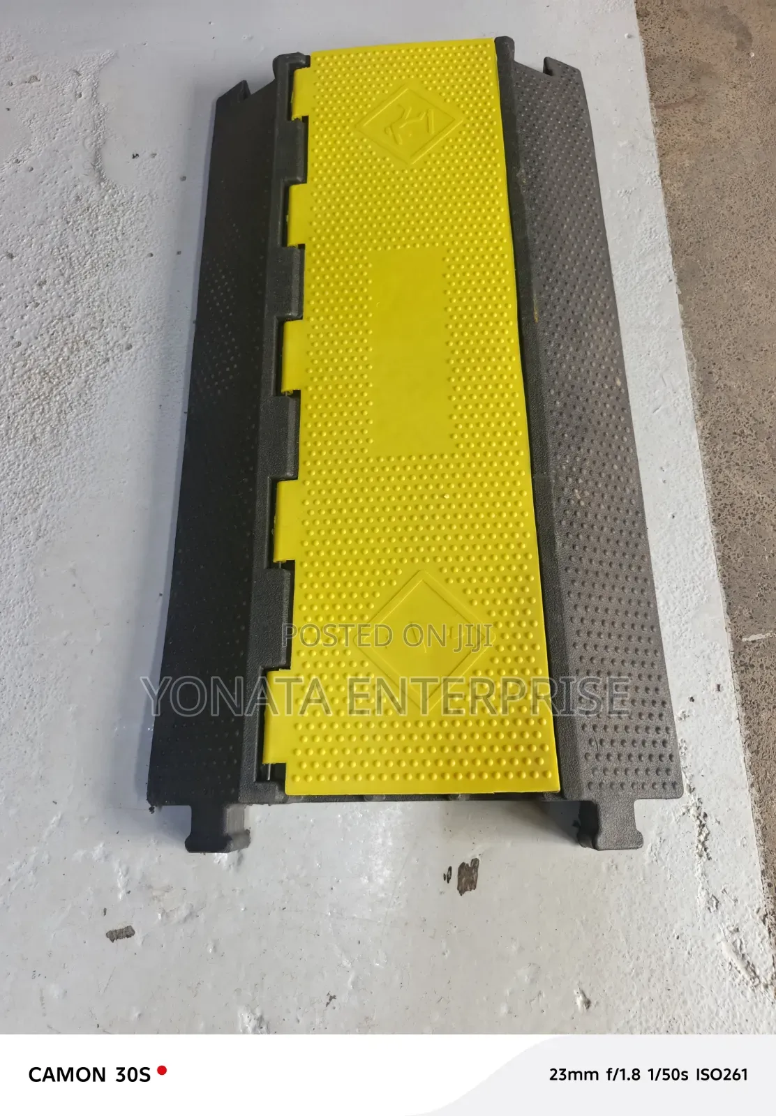 3 Channel Rubber Cable Protector 1m Long