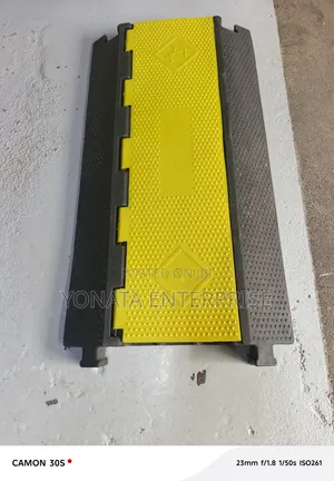 3 Channel Rubber Cable Protector 1m Long