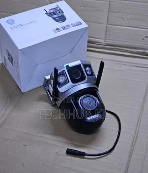Dual Lens 4G Outdoor Surveillance Camera With Mobile Remote Viewing