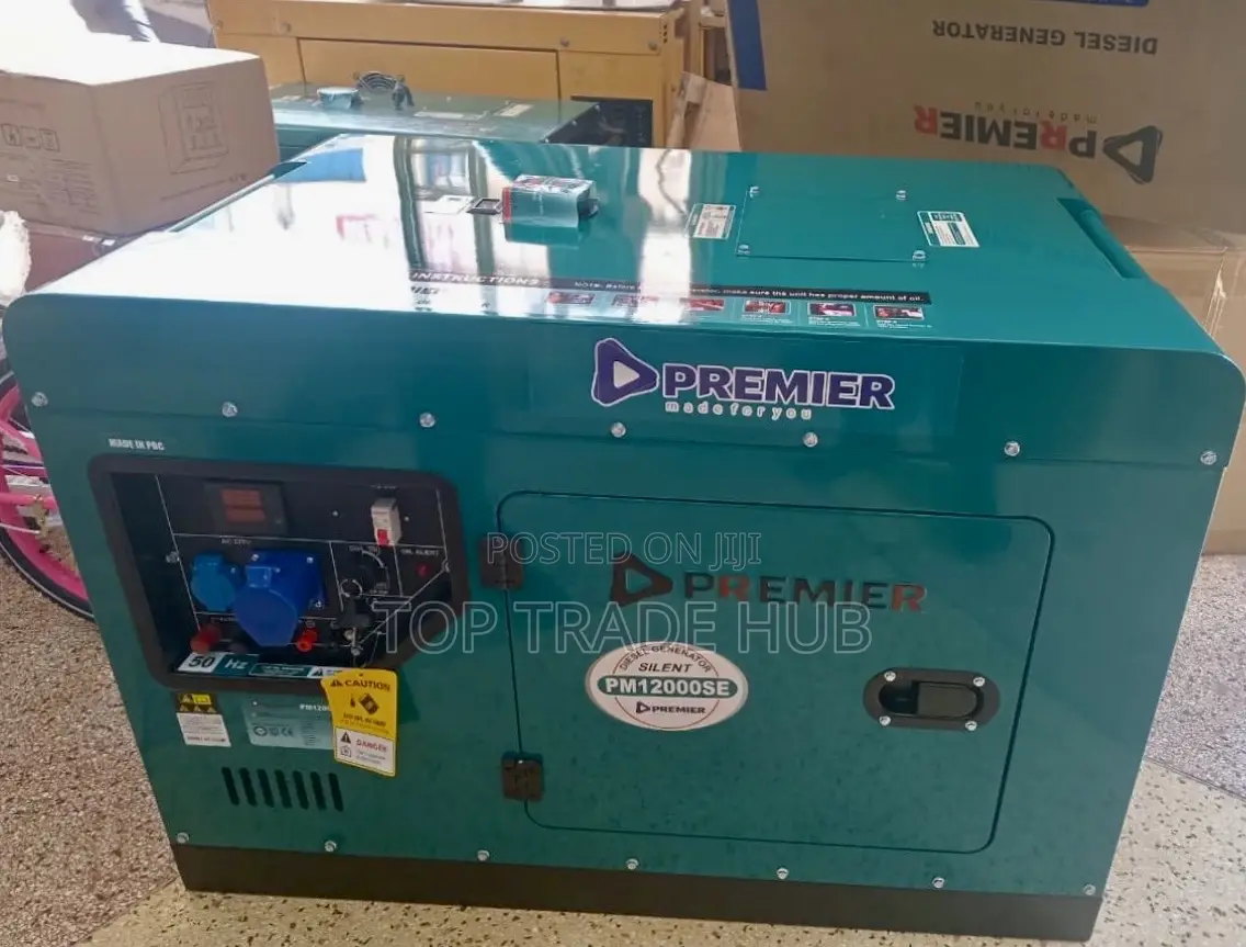 Premier Automatic Super Silent Generator 12kW/15kVA Single Phase