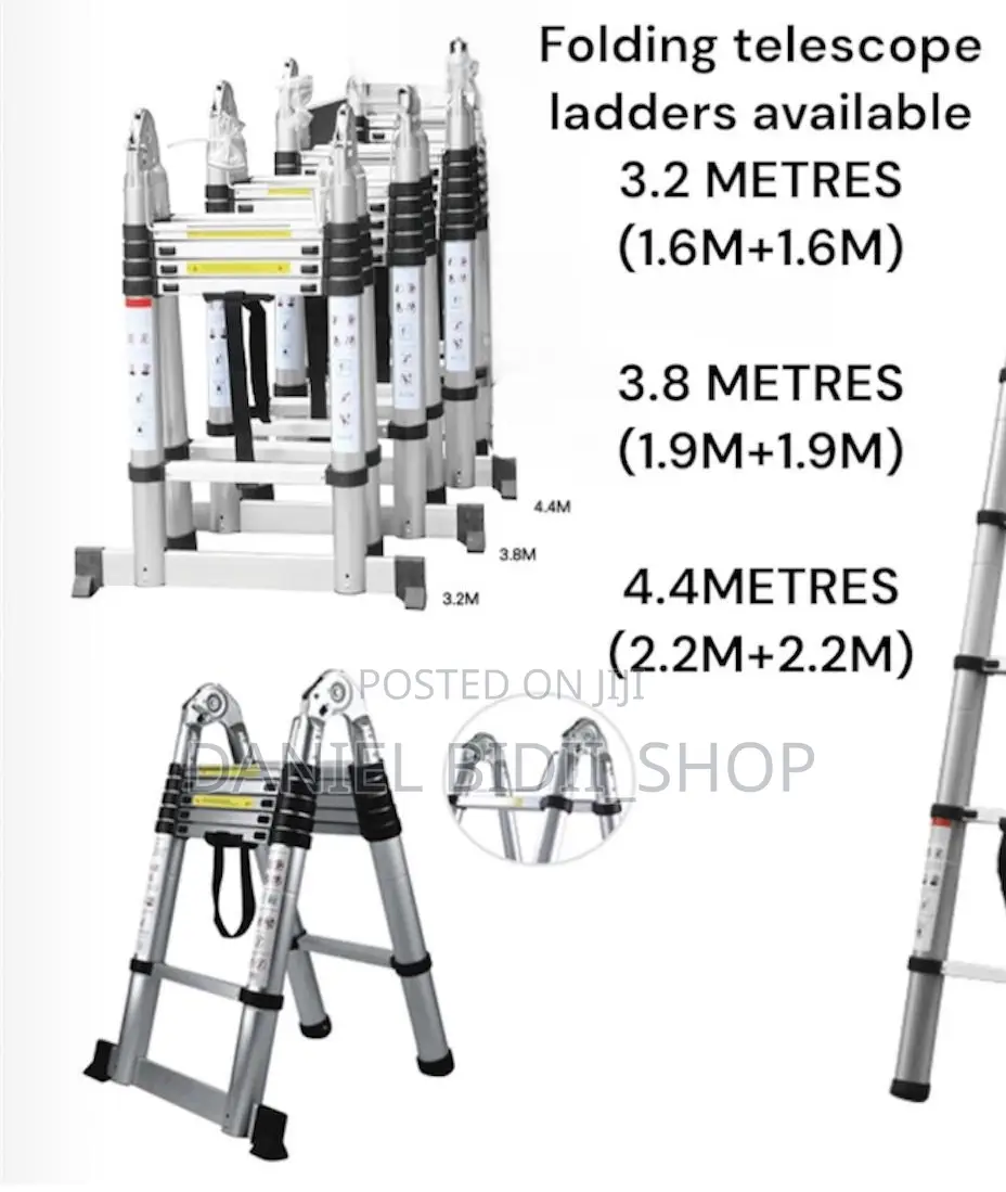 Double Sided Telescopic Ladders 2.5m+2.5m