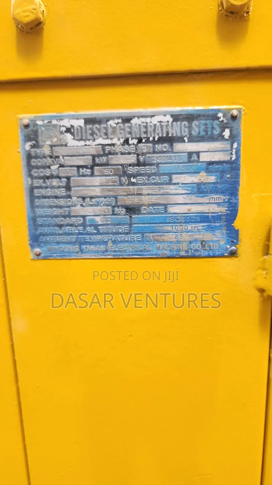 Generator Cummins 113kva for Sale