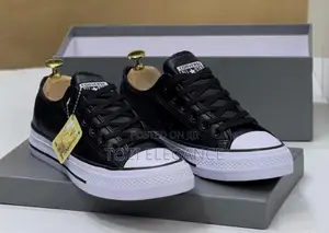 Unisex Classic All Star Leather Canvas Sneakers – Lace-Up Casual Shoes