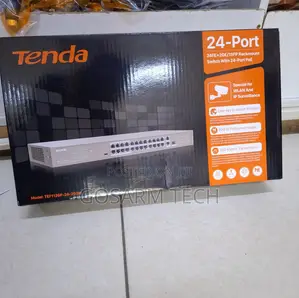 Tenda 24 Port Poe Switch 250w Rackmount Switch 24 Portfor CCTV Cameras