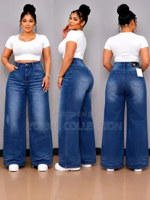 *Wide Leg Jeans 
Size 27 - 36
 at 2500