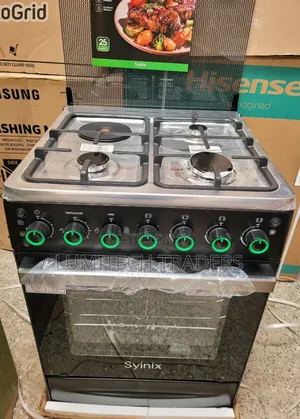 Syinix 60 by 60 3G+1E Standing Cooker With Electric Oven