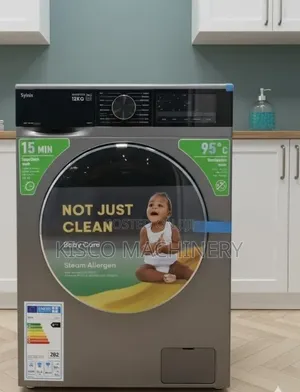Syinix 12kg Front Load Washing Machine Fully Automatic Wash Spin