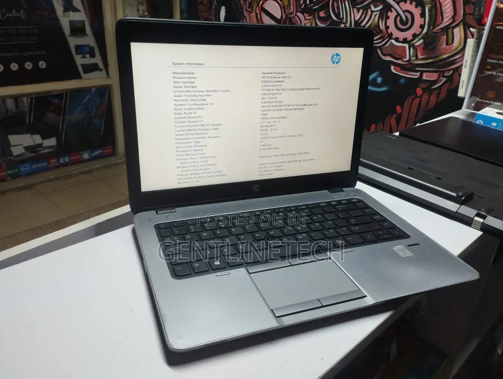 Laptop HP EliteBook 840 G1 8GB Intel Core i5 HDD 500GB