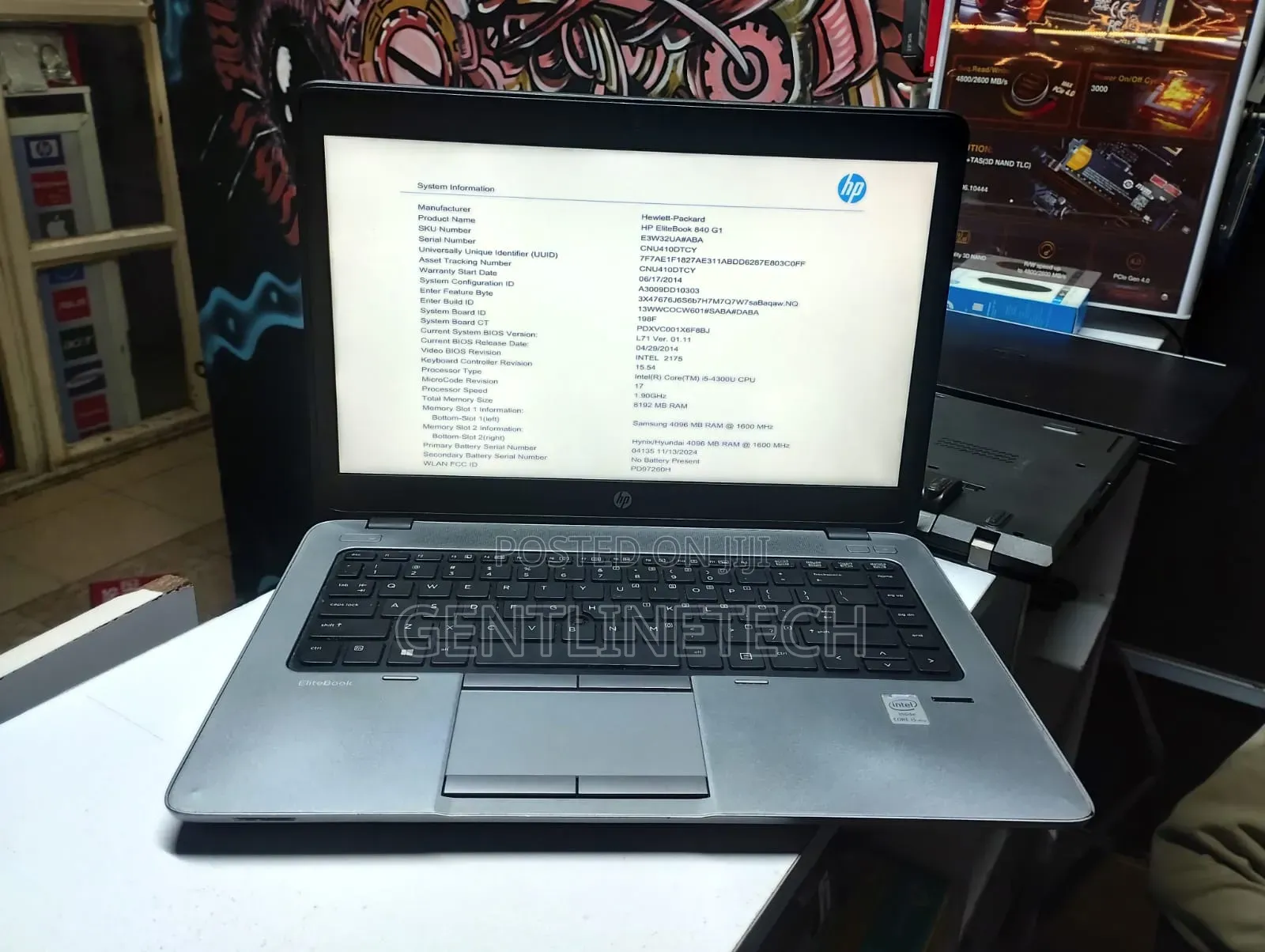 Laptop HP EliteBook 840 G1 8GB Intel Core i5 HDD 500GB