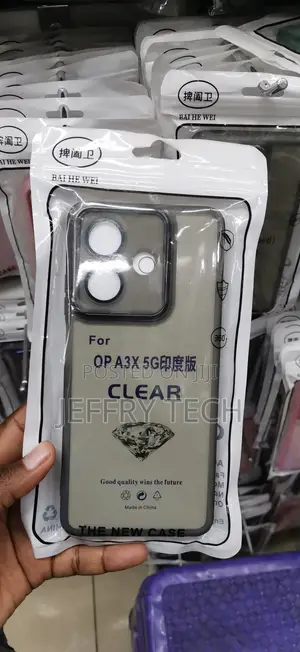 Oppo A3x 5G,flexible, Impact-Resistant Matte Black TPU CASING