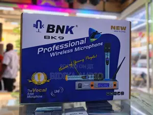 BNK BK9 Professional UHF Dual Channel Wireless Microphone System