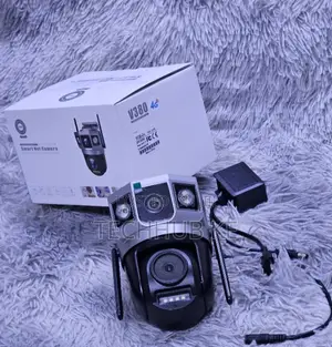 Dual Lens V380PRO 4G CCTV Camera With 360° Pan Tilt