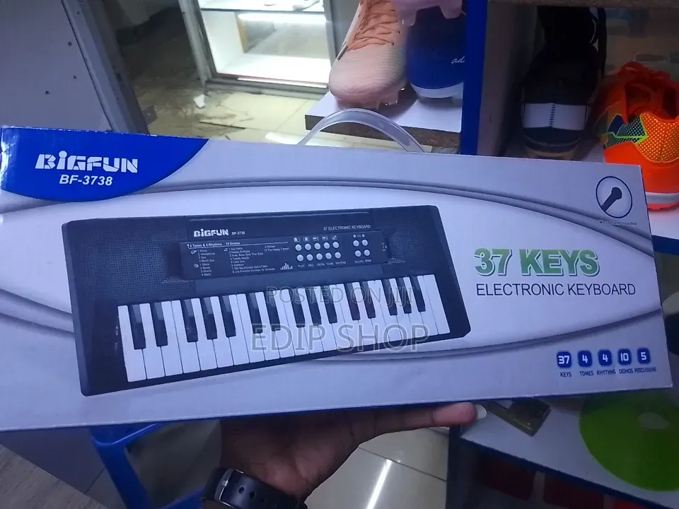Piano 37 Keys With a Microphone
