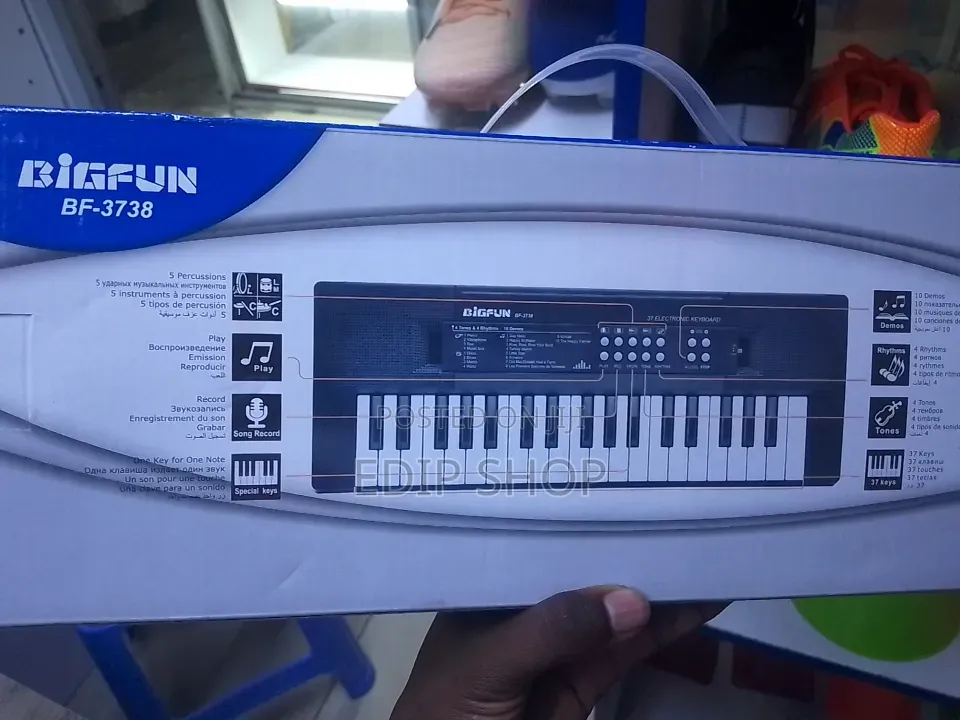 Piano 37 Keys With a Microphone