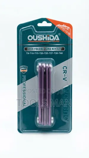 Oushida 8-Piece Folding Torx Key Set OD15006.