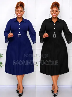 Fashion Yumi Pleated Dress. Elegant Funeral Dress