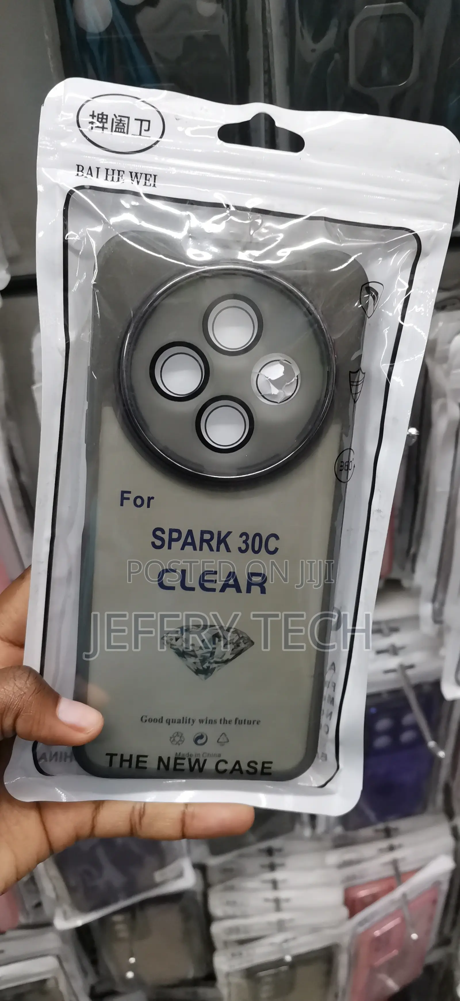 Tecno Spark 30C Features a Prominent Circular Camera Ring Cutout Case