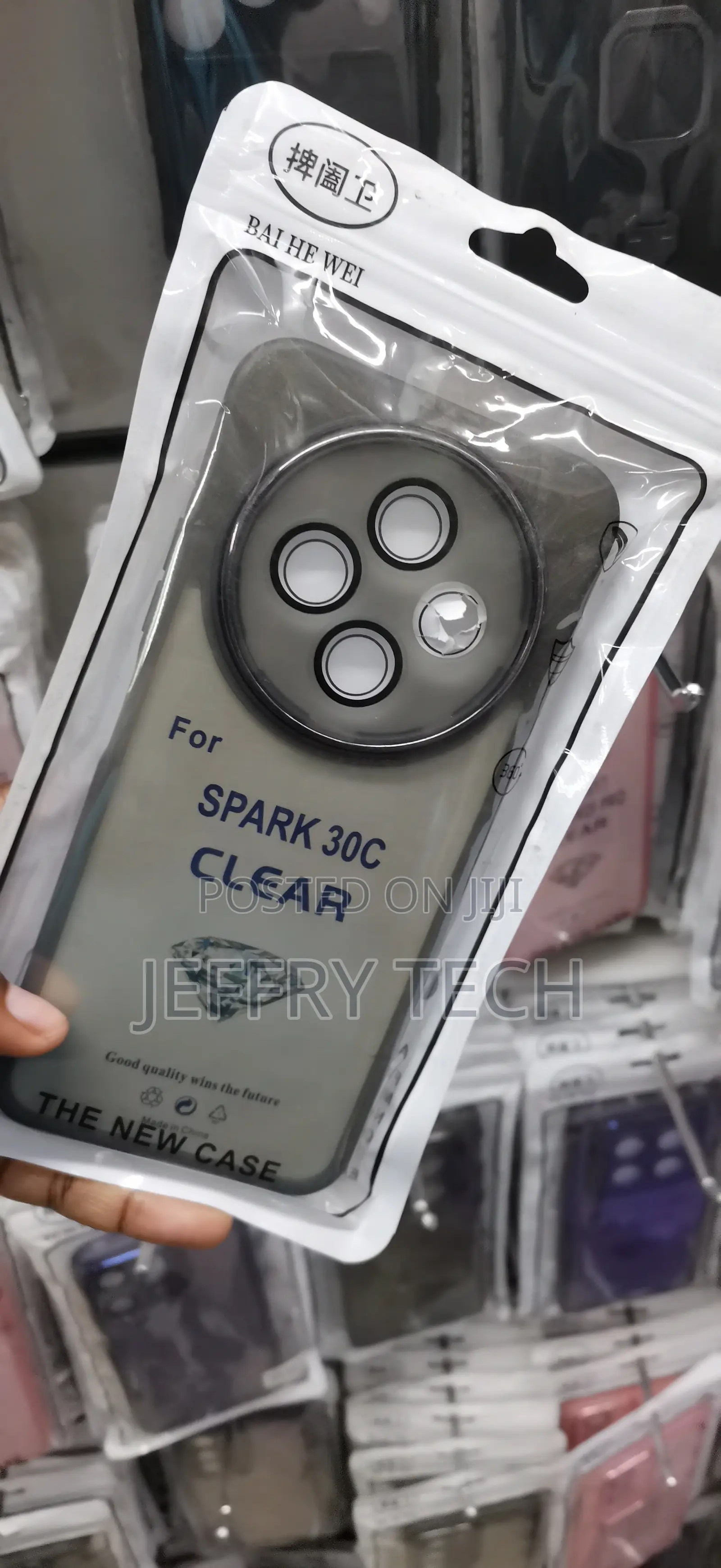 Tecno Spark 30C Features a Prominent Circular Camera Ring Cutout Case