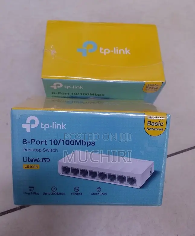 TP-Link LS1008 Compact 8-Port Fast Ethernet Desktop Switch