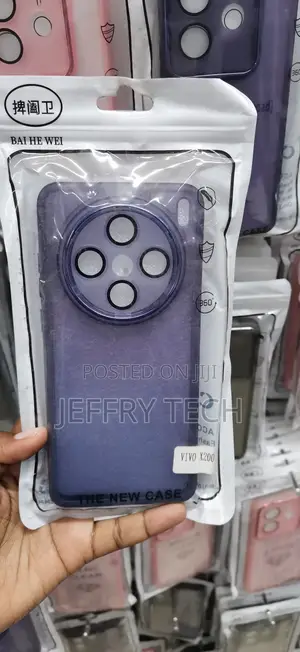 Vivo X200 Purple Translucent Soft Silicone Protective Phone Case