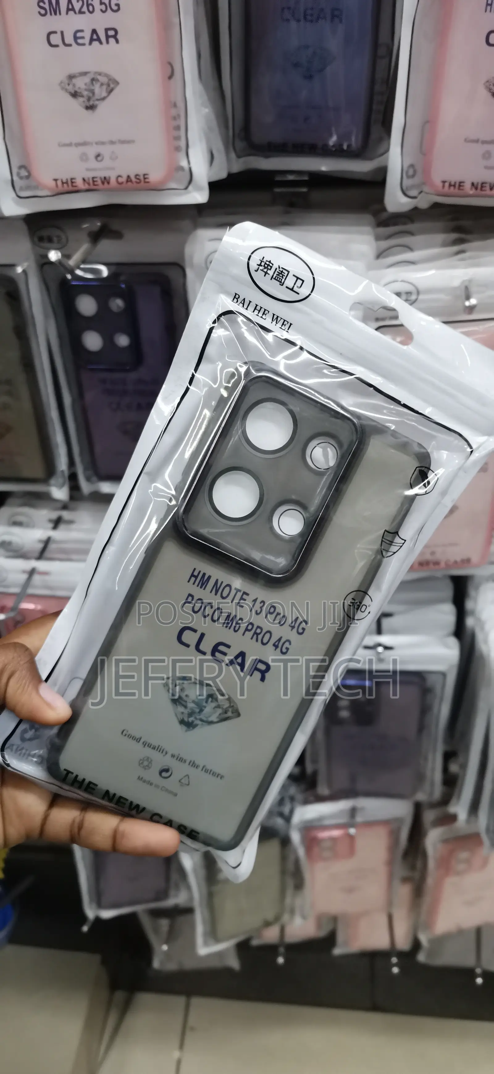 Redmi Note 13 Pro 4G Black-Bordered Camera Module Cover