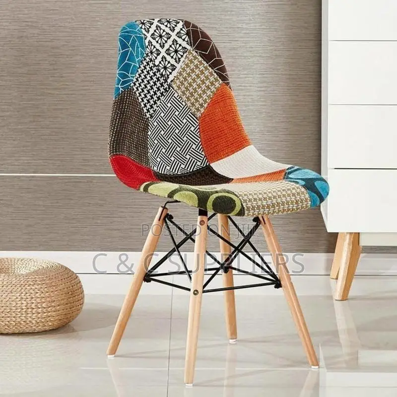 Fabric Patchwork Dining Chair