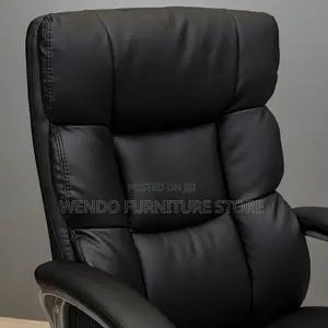 Office Chairs; Leather High Back Office Black - Chairs