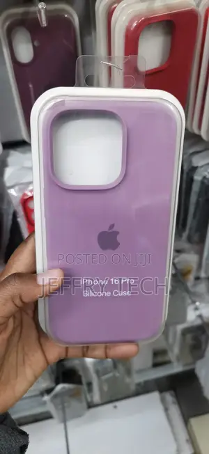 iPhone 16 Pro Silicone Case in a Light Purple Shade