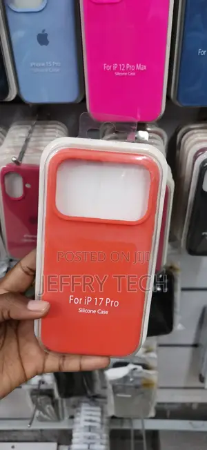 Orange-Red Case Is Molded for the iPhone 17 Pro.
