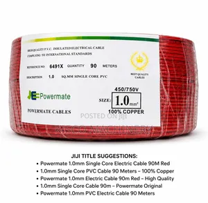 Original Powermate 1.0mm Single Core PVC Electrical Cable 90M Copper