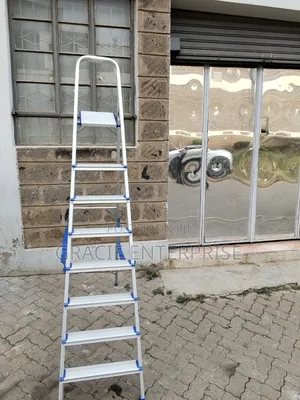 8-Step Aluminum a-Frame, Household Step Ladder