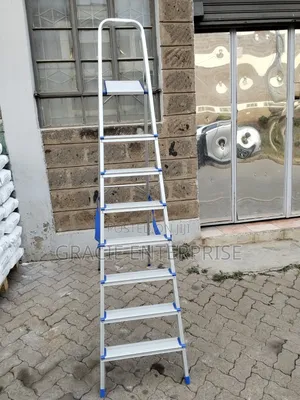 8-Step Aluminum a-Frame, Household Step Ladder