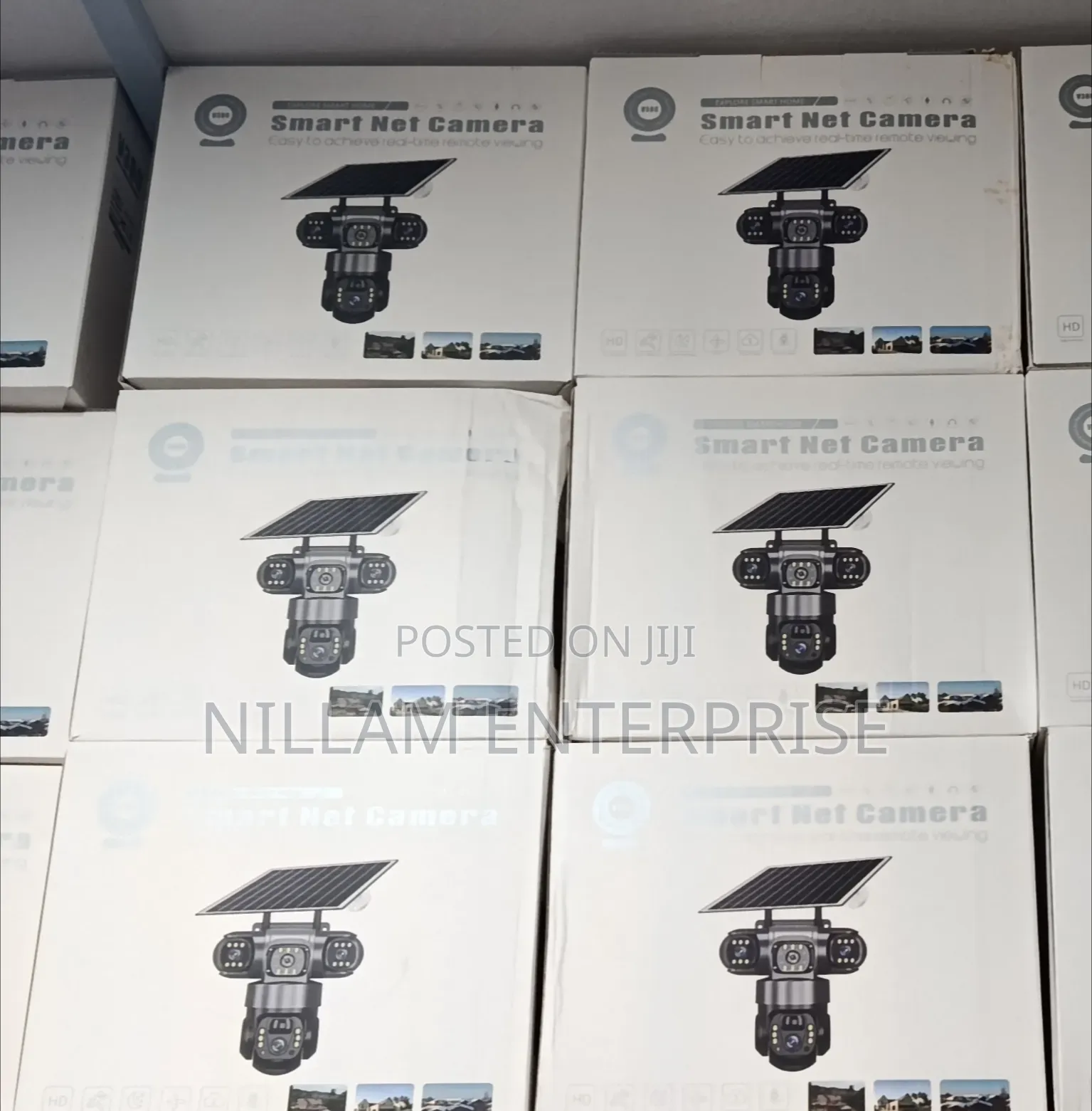 Triple Lens 4g WiFi Solar CCTV Security Camera