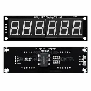 TM1637 6-Digit 0.56" Blue LED Display Module