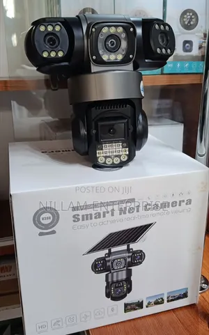 Triple Lens 4g WiFi Solar CCTV Security Camera