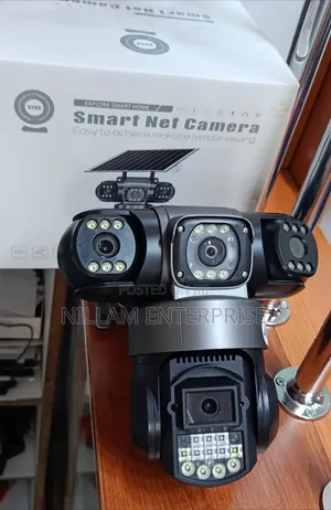 Triple Lens 4g WiFi Solar CCTV Security Camera