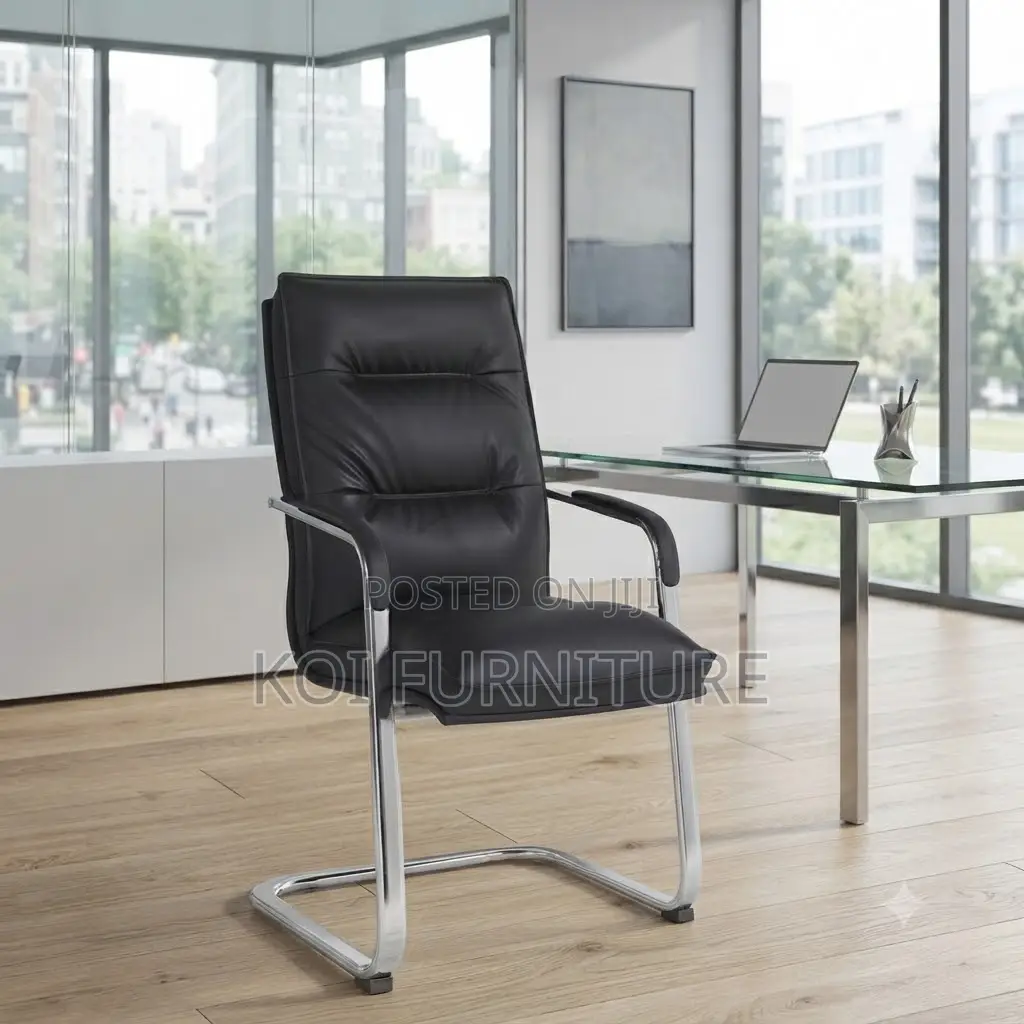 Office Chairs; Heavy Leather Visitors Office Front Chairs