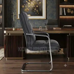Office Chairs; Heavy Leather Visitors Office Front Chairs
