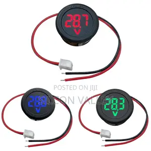 DC4-100V LED Display Circular Waterproof Voltmeter Digital