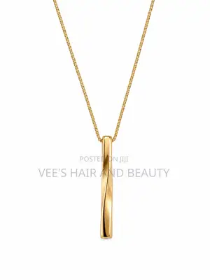 Twisted Gold Bar Necklace | Chain | Jewellery Fashion Accessory
